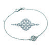[K3447] - Silver Bracelet 'Goddess' Silver White (rhodium-plated) - 8 Mm