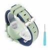 Swatch X OMEGA Exclusive Rubber Strap with Clicker Feature Green (Light & Navy/Earth)