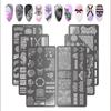 French Nails Stamping Plates Nails Stamp Templates Flowers Nails Plates Manicure Print Stencils Nails Art Stamp Tool