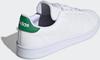 Кроссовки Adidas Advantage облачно-белый/облачно-белый/зеленый