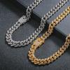 Unisex Hip Hop Diamond-Studded Cuban Chain Bracelet & Necklace