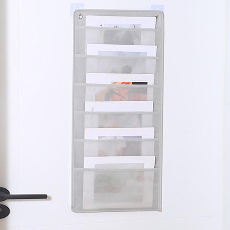 Document Hanging Storage Bag Oxford Cloth Storage Pocket Chart Hanging File Folding Holder Cascading Fabric Organizer For Office