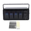 4 Gang Rocker Switch Panel with PD Type C QC3.0 USB Charger Waterproof Universal Fit for Car Truck