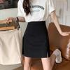 2024 Spring Women's High Waist Slim A-Line Skirt with Fashionable Hip Design and Casual Slit