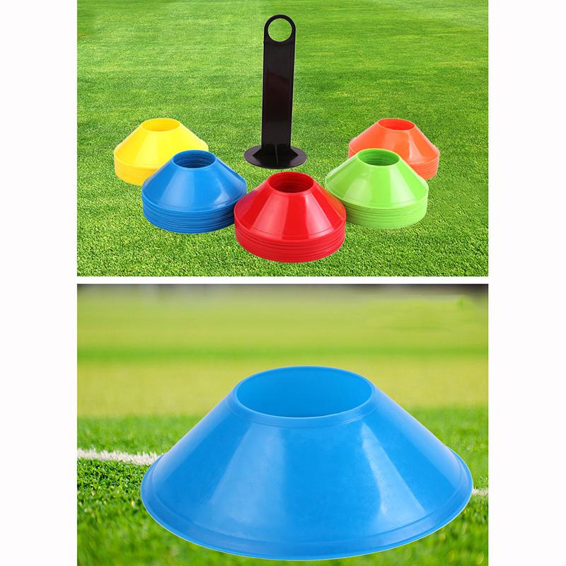 10Pcs Cone Set Football Training Equipment For Kid Pro Disc Cones Agility Exercise Obstacles Avoiding Sport Training Accessories