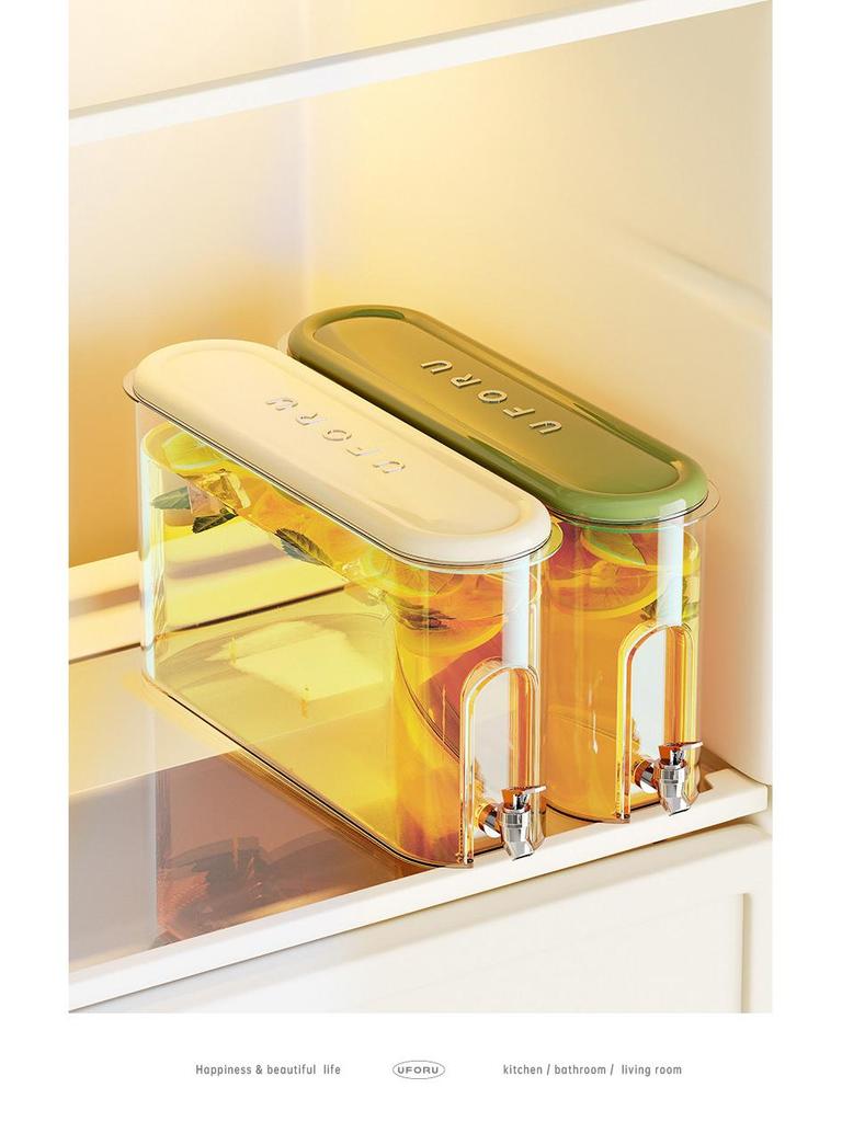 Compact High-Capacity Fridge Kettle with Faucet for Juice, Tea, or Cold Brew