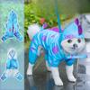 Dog Raincoat, Blue-haired Medium-sized Dog, Four-legged Cat, Waterproof Bag, Windproof Dog Clothes, Cat Raincoat, Pet