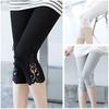 Lace Leggings Women's Thin Summer Stretch Was Thin, Tight-fitting Inside And Outside, Cropped Pants, Trousers