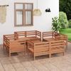 Day and Night - Day and Night Garden Furniture Set 9 Pieces Solid Pine Wood Honey Brown