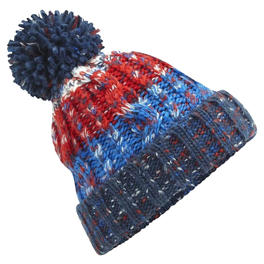 Beechfield Womens/Ladies Corkscrew Pom Pom Beanie