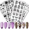 1PC Nail Stamping Plate Stainless Steel Nail Art Board Template Nail Texture Line Flower Leaves Pattern Printing Stamp Plate