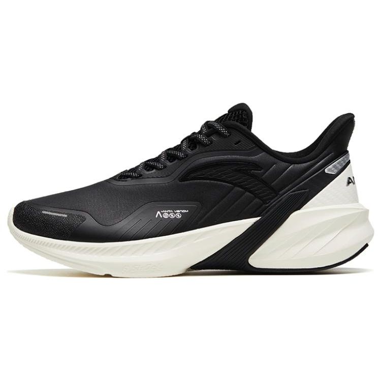 Anta Poison Dart 4 Comfortable Non-Slip Wear-Resistant Low-Top Running Shoes Women Running Shoes Black White 122315520-6