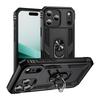 For iPhone 17 Pro Max Shockproof Folding Armor Case For iPhone 17 Air 17 Pro Stand Holder Ring Cover