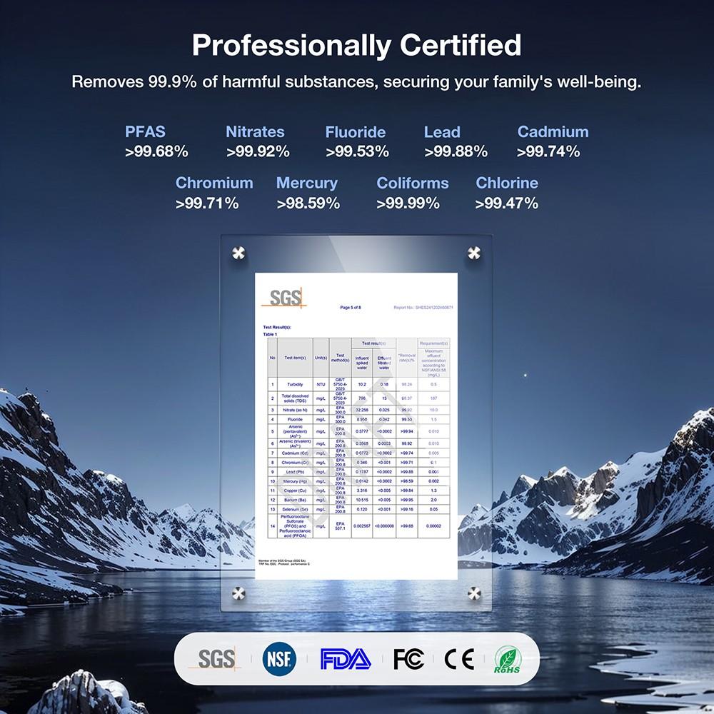 JIMMY R9 Water Purifier 7-Stage RO Filtration Instant Hot Water UV Sterilization 5L Tank 2200W Heating