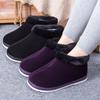New Middle-aged and Elderly Bag Heel Cotton Shoes Women's Indoor Outdoor Velvet Thick-soled Home Handmade Cotton Shoes Corduroy Cotton Slippers Winter