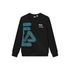 Logo Printed Knit Crewneck Sweatshirt Men Sweatshirt Black F11M319214F-BK