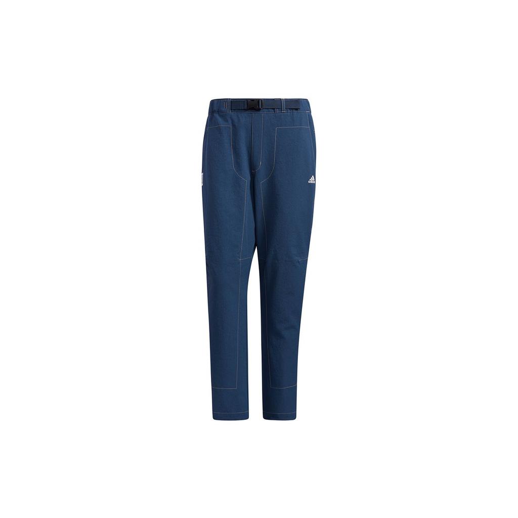 Adidas Wuji Series Denim Knit Training Pants Men Bottoms Navy-Blue GP0895