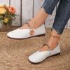 2024 Hot-selling Comfortable Solid Color Flat Shoes, Comfortable and Versatile Beach Casual Lightweight Round-toe Women's Shoes