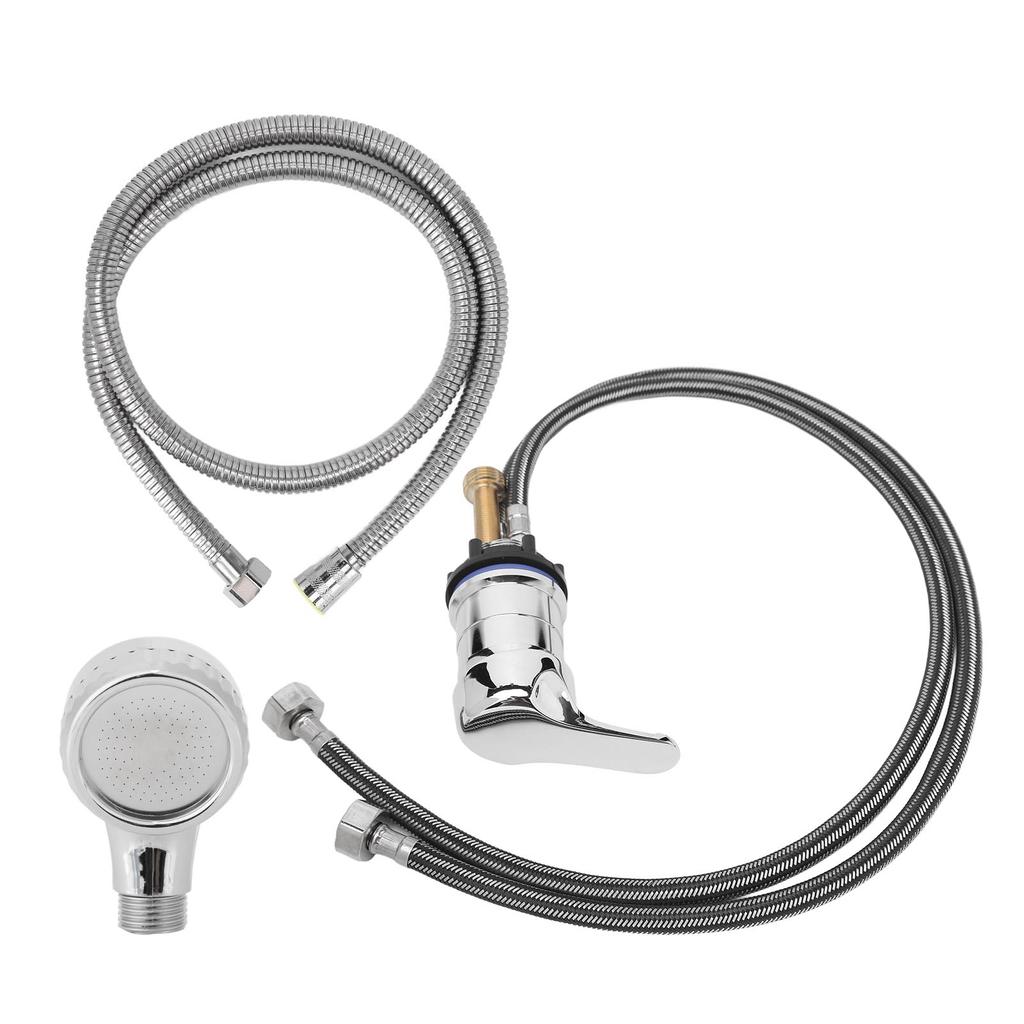Shampoo Bed Faucet Set Shower Basin Faucet Head Sprayer Water Hose Zinc Alloy Salon Replacement