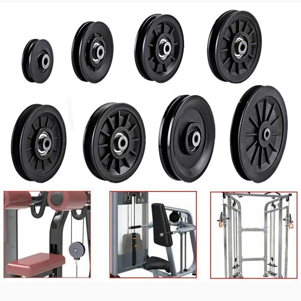 Fitness Equipment Parts Nylon Pulley Cable Machine Part Nylon Bearing Durable Pulley Wheel