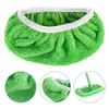 Yousheng 2Pcs Mop Replacement Cloth Coral Fleece Absorbent Cleansing Shoe Cover Elastic Band Design Floor Cleaning Rag
