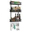 Refrigerator Side Storage Rack Fridge Shelf Cupboard Organizer Kitchen Cabinet Space Saving Refrigerator Hanging Storage Rack|Storage Holders & Racks