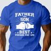 New Summer Men's Fashion T-shirt Personality Fist Tapping Printed Men's T-shirt Top