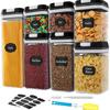 7-Piece Transparent Moisture-Proof Grain Storage Containers Set