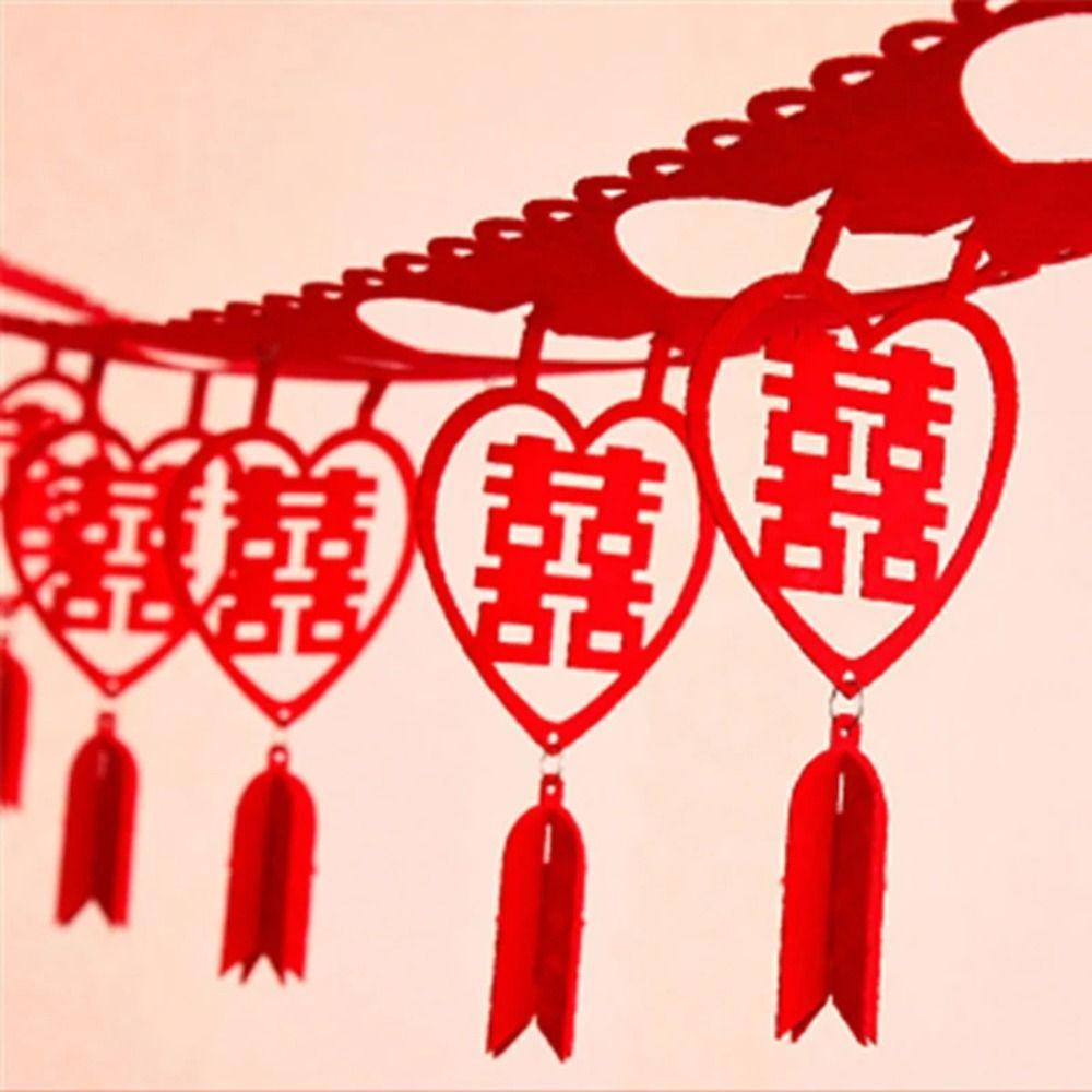 Chinese Style Chinese Marriages Hanging Banner DIY Wall Ornament New Year Party Decorations