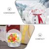 20 Pcs DIY Water Globe Transparent Snow Christmas Snowglobe Compact Plastic Globes Child Kit