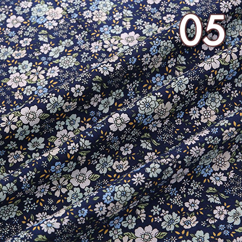 100*150cm Pastoral Style Small Floral Printed Cotton Fabric Summer Thin Flower Fabric For DIY Dress Patchwork Sewing Accessories