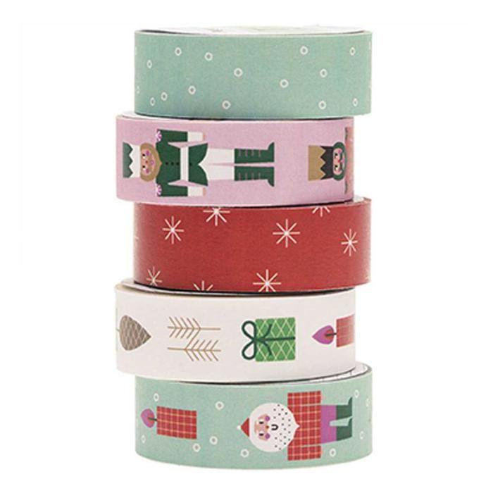 Set of 5 Christmas Masking Tapes