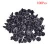 100Pcs Plastic Car Trim Clips Rivet Door Panel Retainer Fastener Mud Flaps Push Plastic Fastener Clips