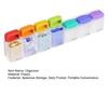 Weekly Pill Organizer with Magnet 7-Day 1 Time Daily Reminder Medicine Dispenser Portable Pill Container Holder Large Capacity Medicine Box