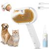 Cat Steam Brush 3-in-1 Pet Hair Removal Steamy Brush for Shedding Pet Grooming Massage Comb for Long/Short Hair Dogs Cats