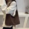 New Autumn and Winter Large Capacity Simple Shoulder Bag for Women Fashionable and Versatile Underarm Bag Temperament Gentle Commuter Tote Bag