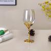 Enamel Crystal Wine Glass Set Glass Cup Goblet Drinking Glasses Drinkware Decorative Cup Red Wine Glass Cocktail Glasses Gift