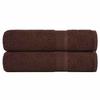 VidaXL Bath Towels 2 Pcs Brown 100x150 Cm 360 G/m² 100% Cotton, Towel, Set of Bath Towels, Towel 136764
