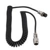 60cm Microphone Spring Cord 8 Pin Coil Microphone Male To Female Extension for Walkie Talkie with 8 Pin Circular Microphone Connector Cable, Cord,