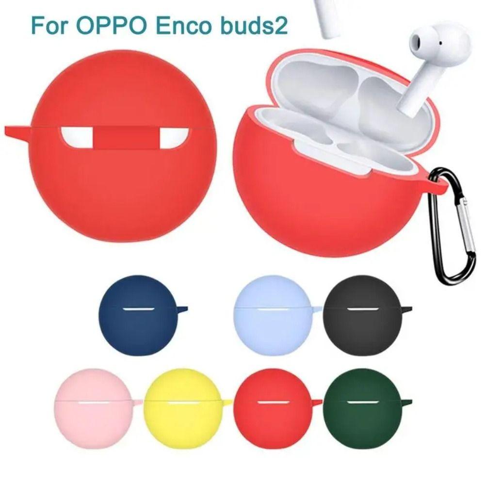 Silicone Wireless Earphone Shell Headphone Charging Box Sleeve for OPPO Enco Buds2 Home/Travel