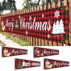Christmas Banner Bright Color Durable Lightweight Yard Decoration