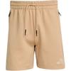 Solid Color Logo Mid Waist Casual Shorts Men Shorts Warm-Sandstone JW4744