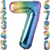 Number 7 Balloon Number 7 Balloon XXL Manager Balloon 100cm 40" for Birthday Party New Year Wedding Christmas Decoration