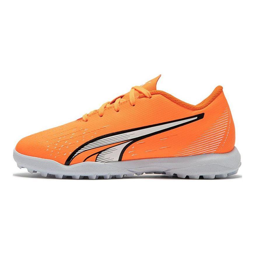 Puma Ultra Play TT Jr Artificial Turf Round Toe Comfortable Low Top Soccer Shoes Kids Sneaker Orange 107236-01