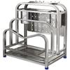 Multifunctional Knife Holder Stainless Steel Stand Home Kitchen Utensil Counter Cutting Board Rack Knife Pot Lid Storage Rack