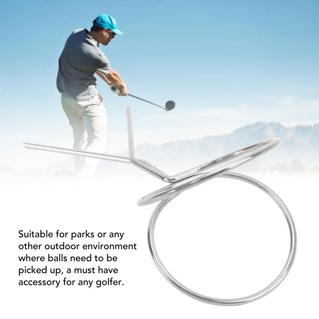 Park Ball Pick Up Clip Stainless Steel Portable Park Ball Picker Outdoor Sports Practice Accessories for 60mm Balls