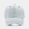 Solid Color Denim Baseball Cap for Women Korean Casual Duckbill Cap for Men Summer Sun Protection Cap