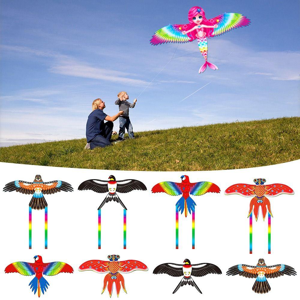 Cartoon Fishing Rod Kites Plastic Flying Kites Funny Dynamic Kites Kids Gift