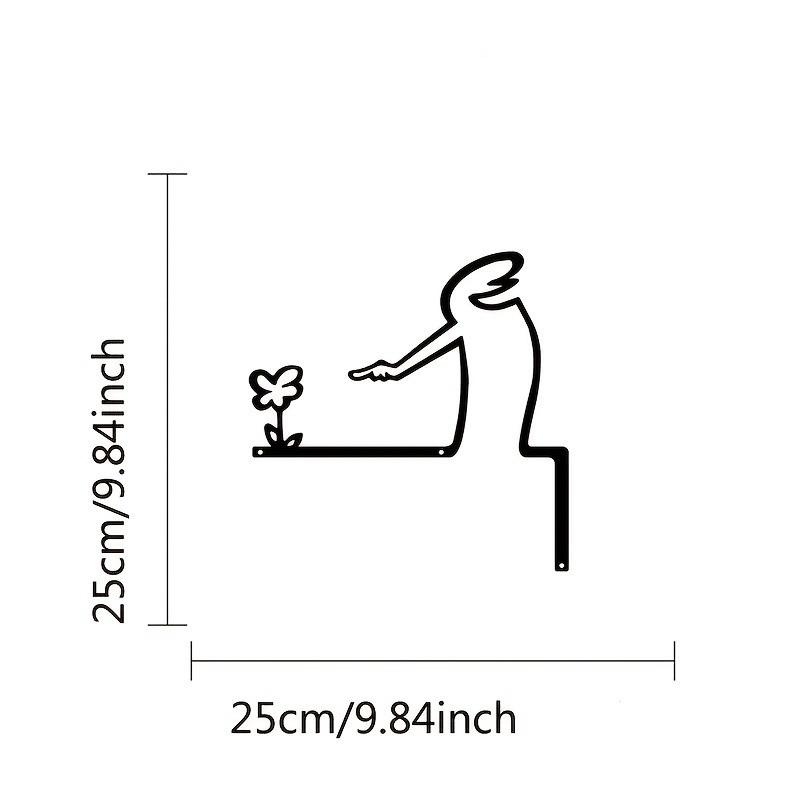 Metal Wall Decor Wrought Iron Sign Home Interior Door Frame Art Hanging Painting Room Decor Lucky Cat Home Decoration