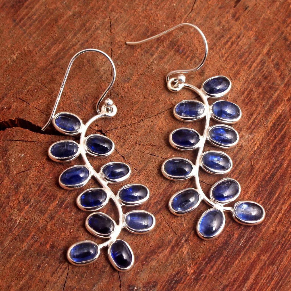 Green Onyx Rose Quartz Kyanite Earring, Gifts For Her, Jewelry For You, 925 Sterling Silver Handmade Jewelry